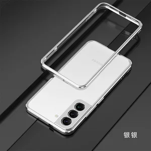 S22 Case For Samsung Galaxy S22 Ultra S22Plus Metal Bumper Shockproof Aluminium Frame Camera Protective Cover