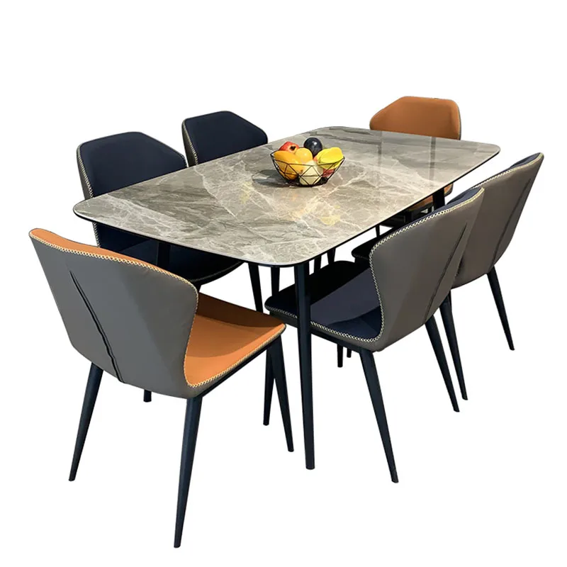 Расслабляющий обеденный стол в скандинавском стиле Прямоугольный дизайн