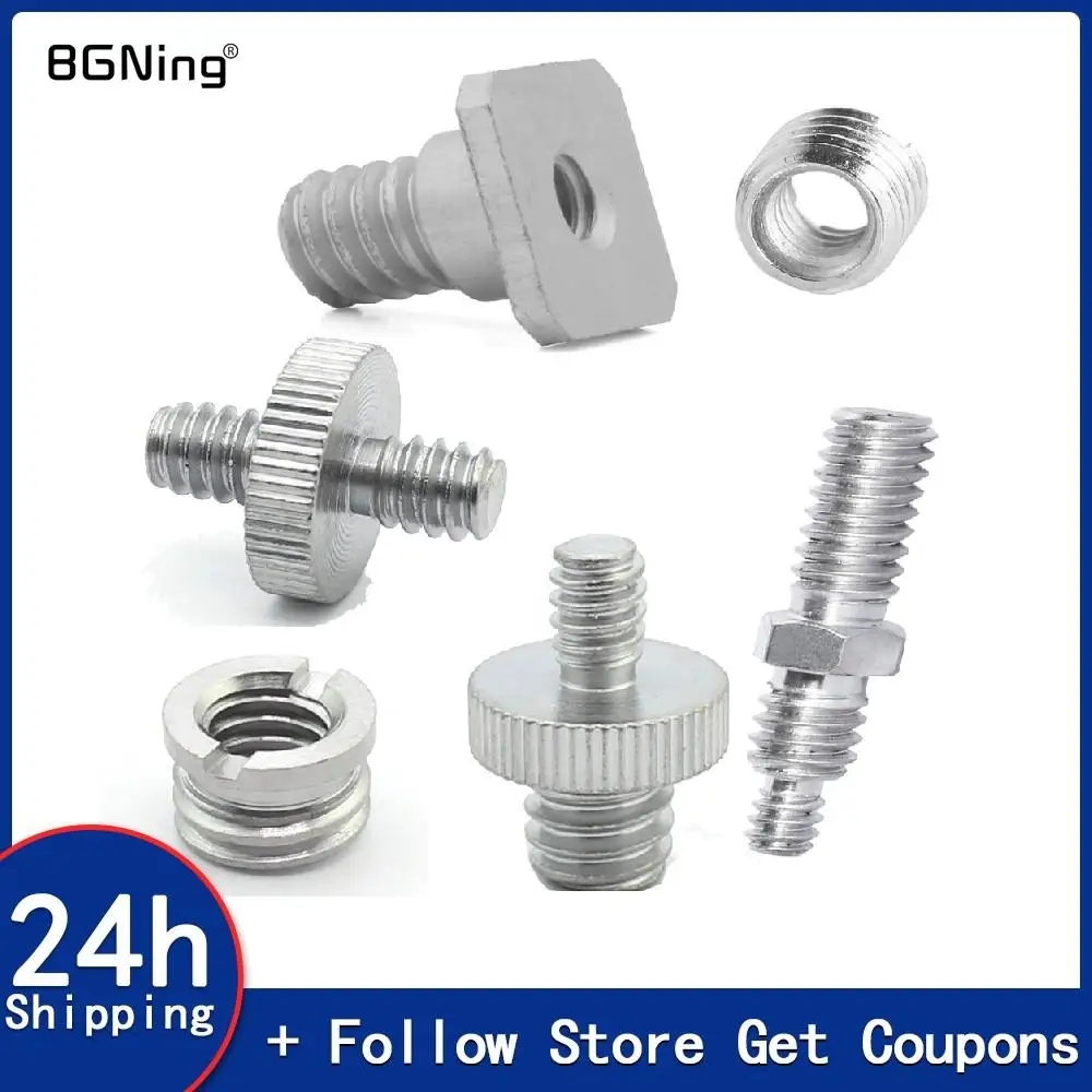 

Cameras Screw 1/4 Inch Male to Male Threaded Screw Adapter 1/4" Female Thread 1/4" 3/8 Male Tripod Monopod Ball Head Camera Rig
