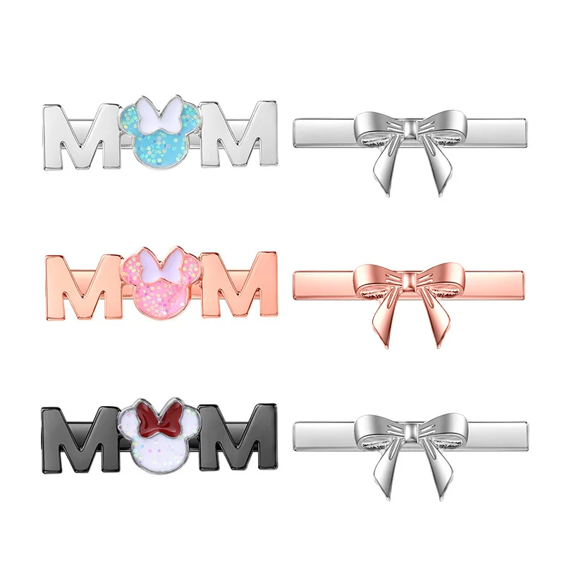 1pc Bow-tie Coffee Mug Strap Decoration Charms for Apple Watch Bands Accessories Cute BE HAPPY Charm for Iwatch Series Jewelry