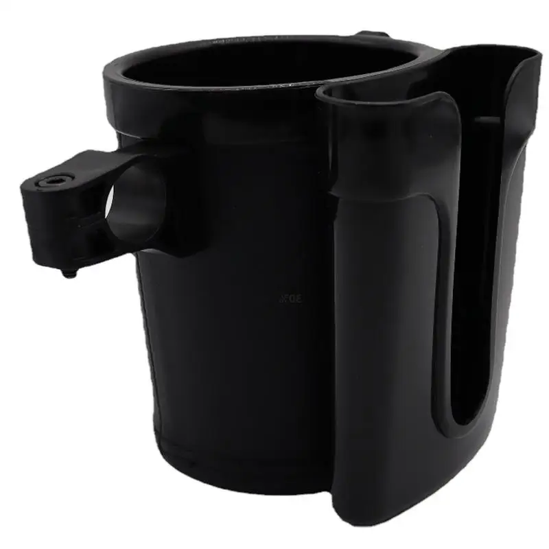 

Stroller Cup Holder Multipurpose Stroller Cup Organizer With Phone Holder Universal Black Cup Drink Holder For Stroller Bicycle