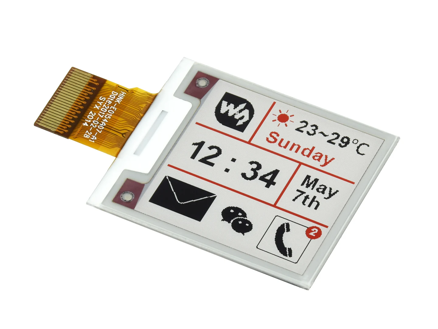 Фото Waveshare 200x200, 1.54-дюймовая панель E-Ink, трехцветная №3