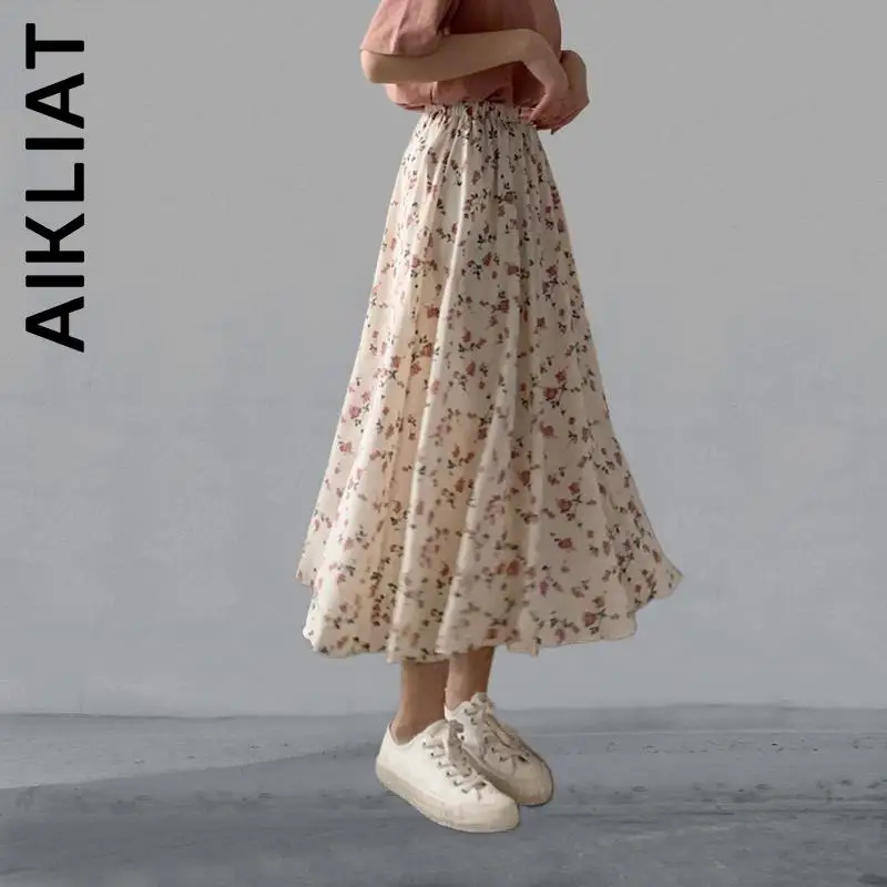 

Aikliat Fashion Women Skirt Chic Office For Women High Waist Cute Women's Skirts Midi Skirt Club Female Women Clothing