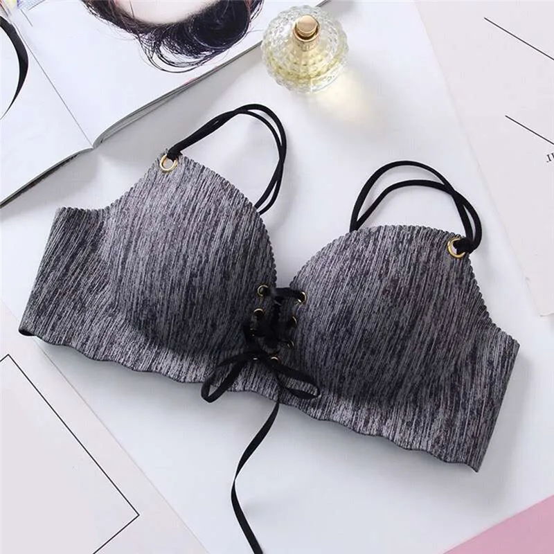 

Super Push Up Bras Sexy Seamless Women's Underwear Wire Free Female Bralette Beauty Back Lingerie Ladies Brassiere