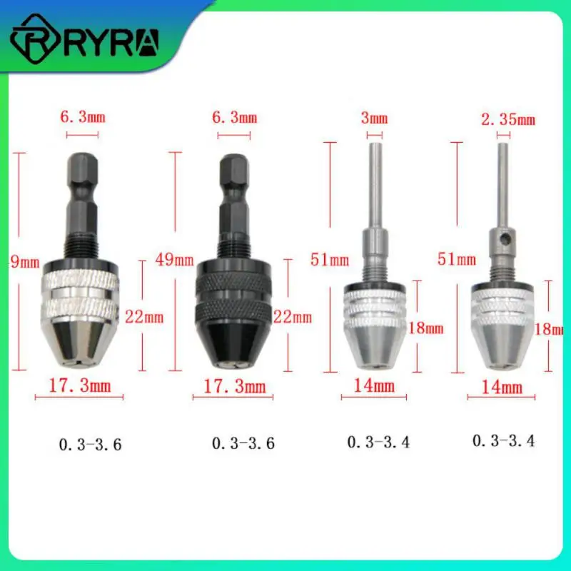 

2/4/5PCS Quick Change Converter Dril Parts Screwdriver Impact Driver Adaptor Alloy Hex Shank Drill Bits Adapters Self-tighten