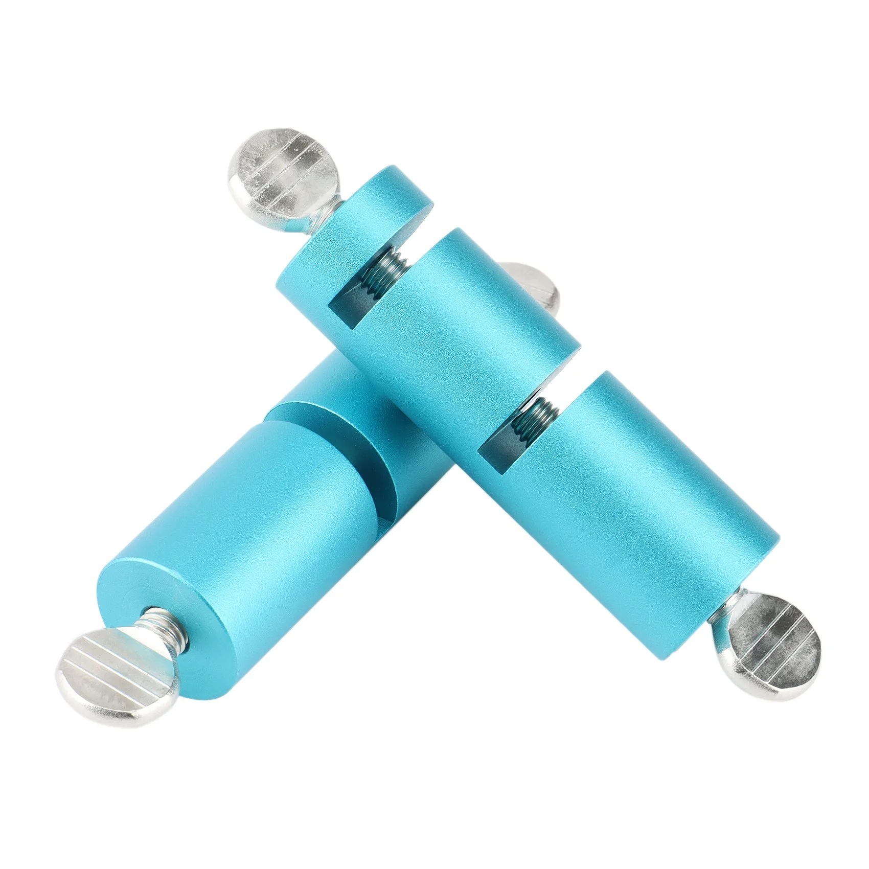 

2Pcs Tall Stair Gauges for Metal / Wood Fabrication Layout Framing Square Attachment Jigs (Blue)