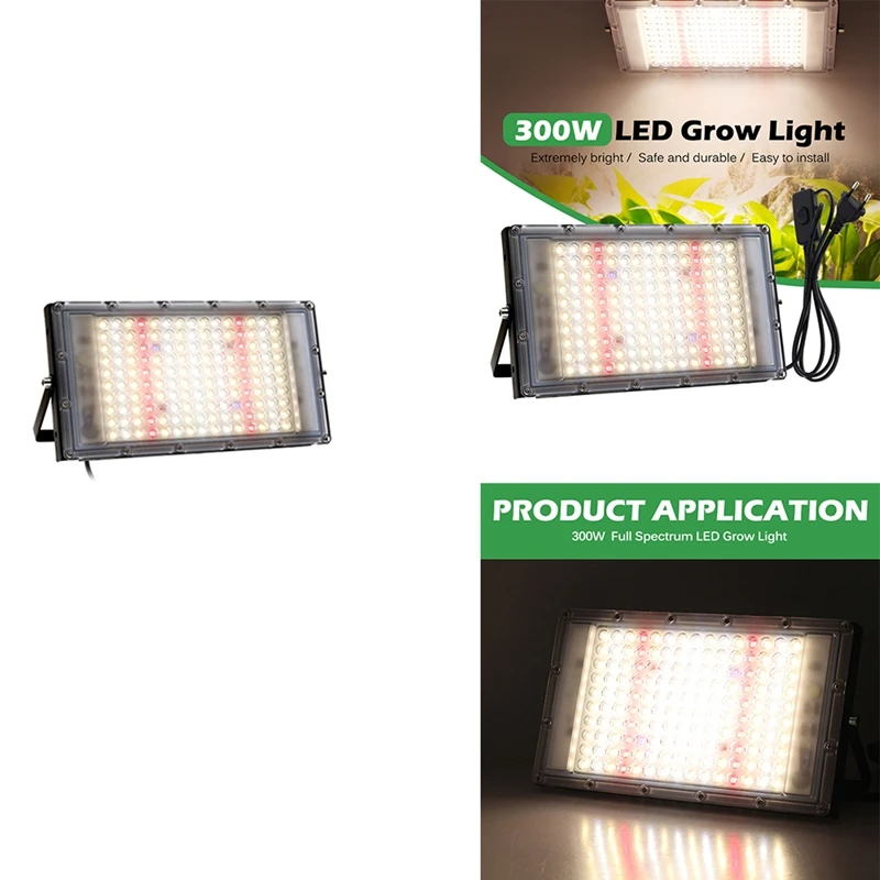 

300W LED Grow Light Full Spectrum Sunlike LED Phyto Lamp For Indoor Greenhouse Plant Growth Lighting