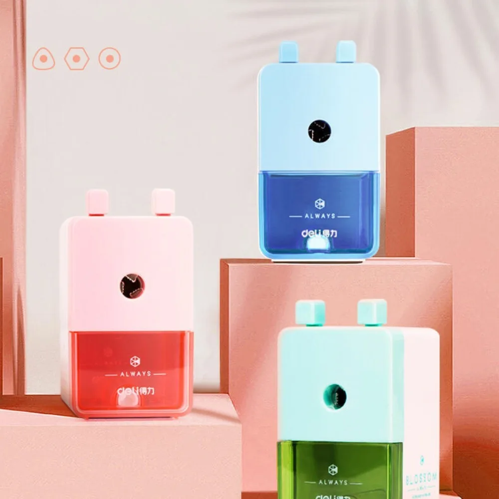 

Mechanical Automatic Pencil Sharpener Smooth Rotation Cute Hand Operated Safety Cartoon School Supplies