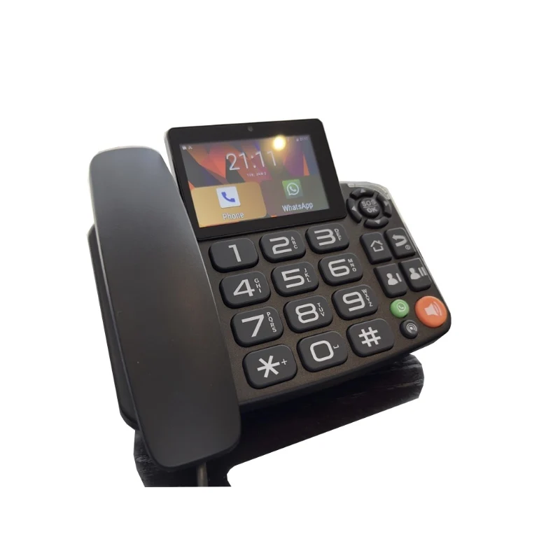 

128+ Languages Cordless Phone GSM SIM Card 2G 3G 4G Wireless Fixed Phone Desktop Telephone for Office Home Hotel Arabic