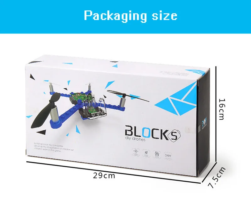 RC Helicopter DIY Building Blocks Drone 2.4G 4CH Mini 3D Bricks Quadcopter Assembling Educational Toys images - 6
