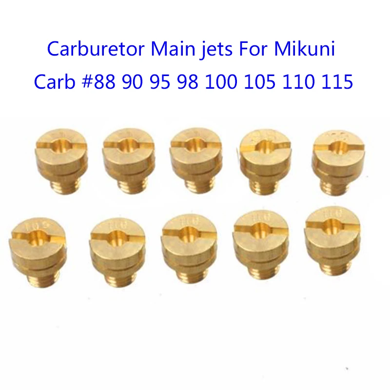 10 шт. набор главных насадок для мотоцикла Mikuni VM22 VM24 VM26 VM30 |