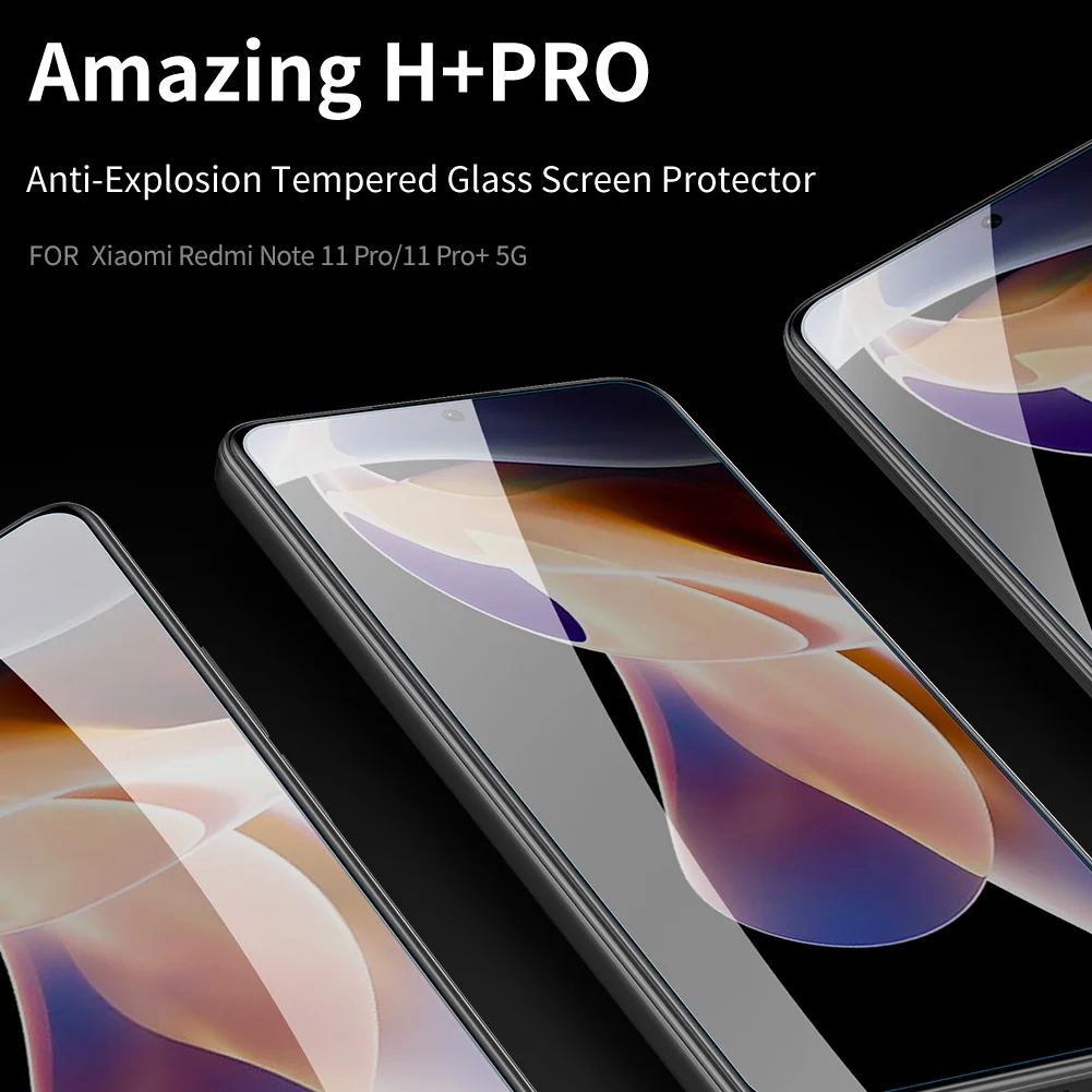 For Xiaomi Redmi Note 11 Pro Gobal 4G 5G Tempered Glass Nillkin H+ Pro Screen Protector 9H Fully Transparent 2.5D Screen Film