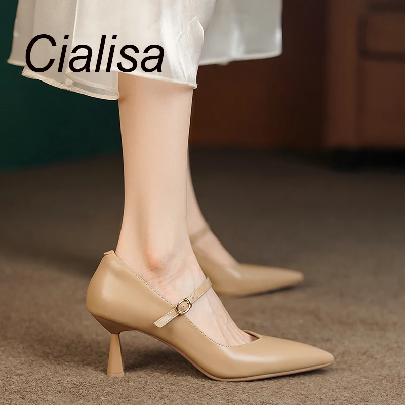 

Женские туфли-лодочки с острым носком, на тонком высоком каблуке