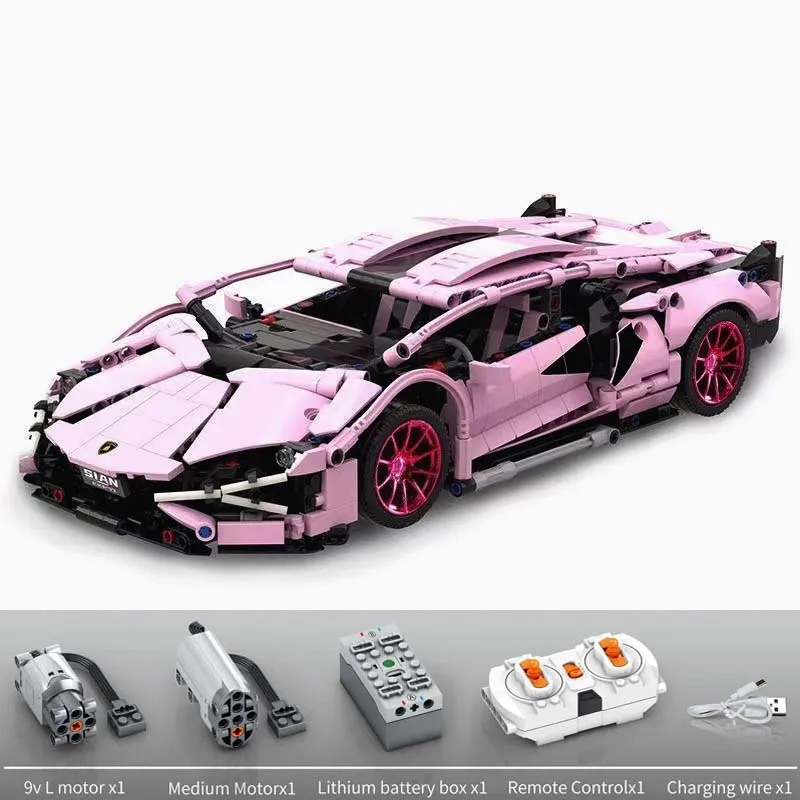 

New High Tech Racing Car Lambor Sian FKP 37 Bricks Set Compatible With 42115 Technical Building Blocks Toys Kids Christmas Gifts