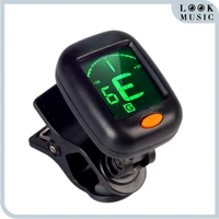 look acoustic guitar tuner rotatable clip on tuner lcd display for chromatic guitar bass ukulele tuner electric guitar pickup