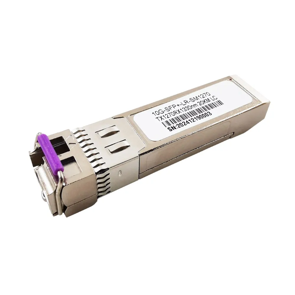 Фото 10G SFP + модуль одномодовый LC гигабитный 1330 нм 20 км оптоволоконный модуль приемопередатчика SFP, совместимый с переключателями Cisco/Mikrotik №1