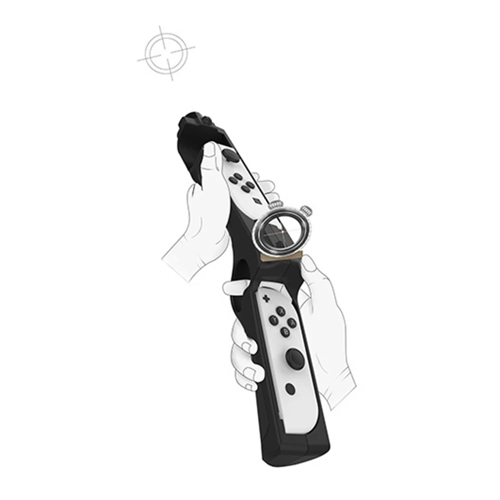 

Gun Shape Game Controller Handgrip Sense Joystick for Nintendo Switch OLED Accessories Games Controller Handle Grips Case
