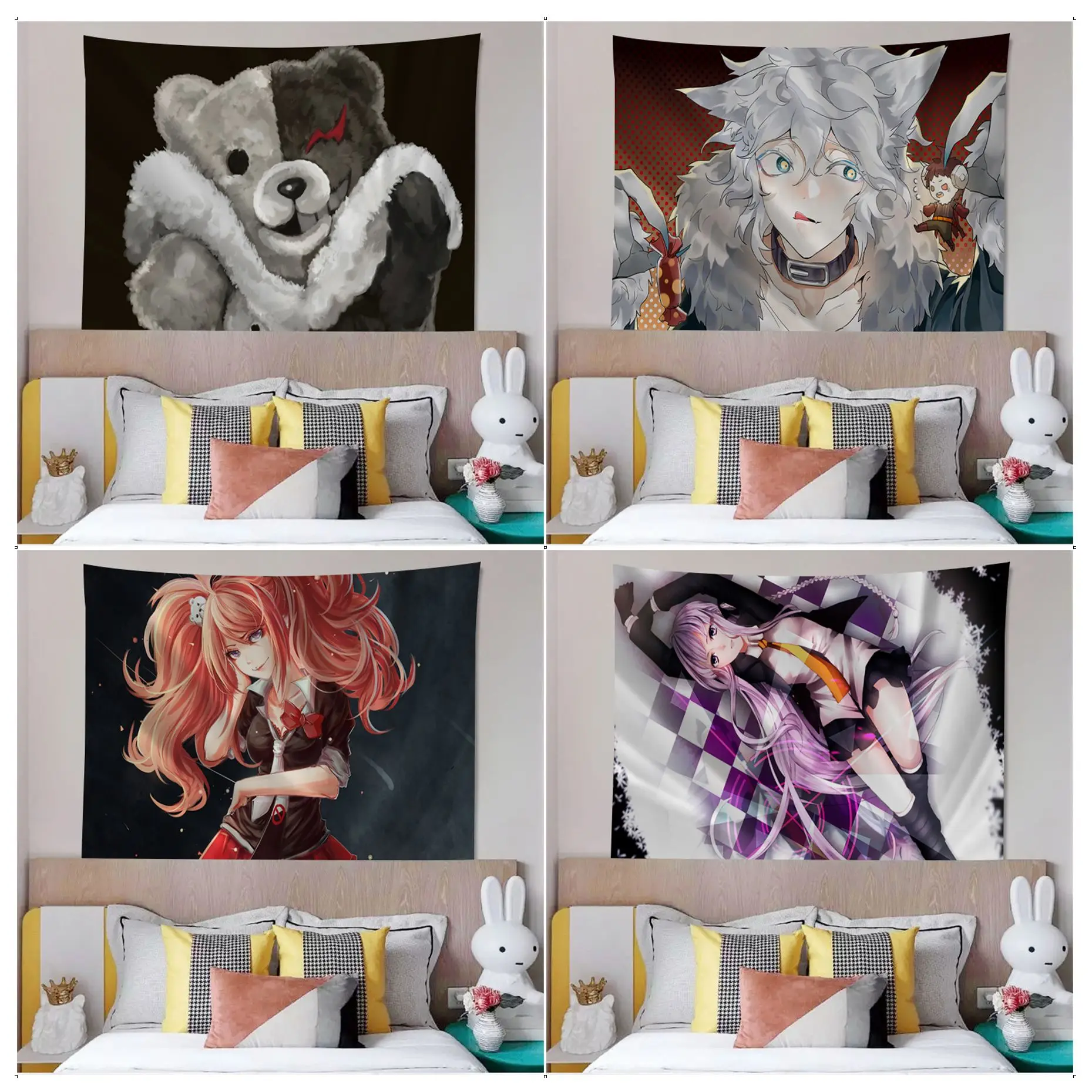 

Danganronpa DIY Wall Tapestry Art Science Fiction Room Home Decor Wall Art Decor