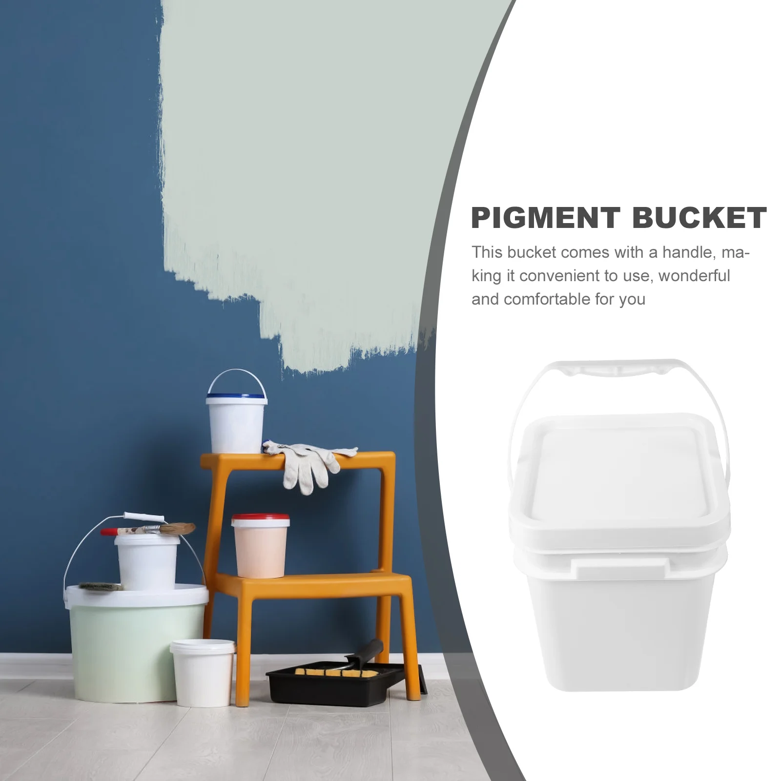 10 литров краски химический цилиндр квадратный ведро с крышкой сыр мини контейнер