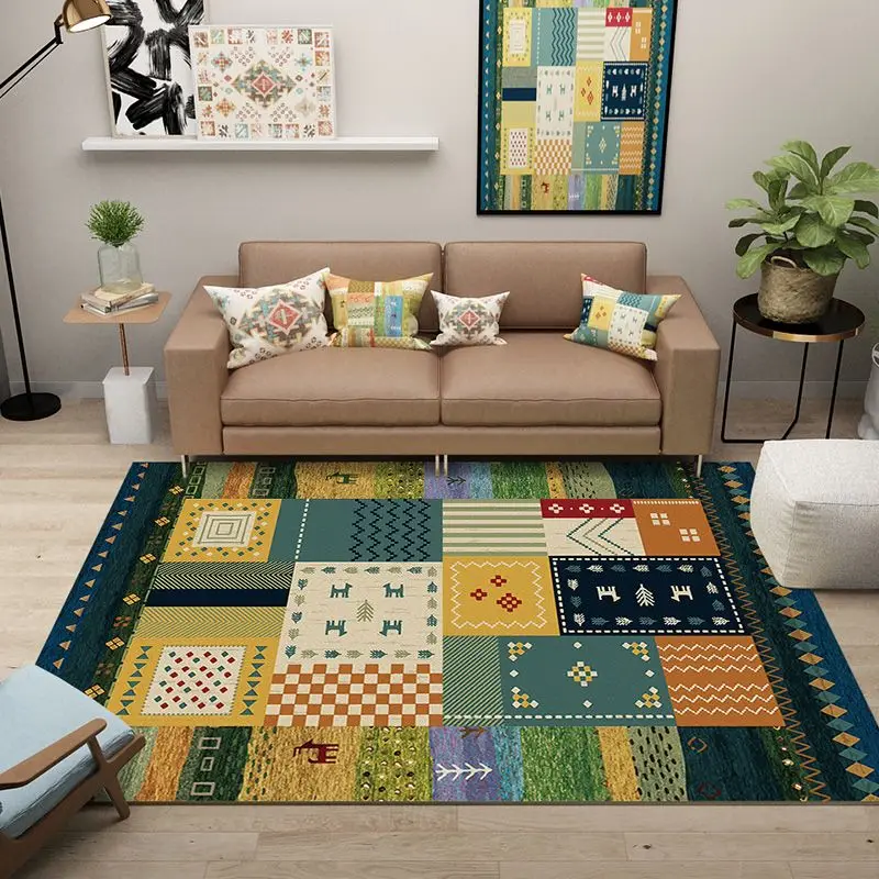 

Скандинавские искусственные ковры, ковер для гостиной, дивана, журнального столика, ретро марокканский коврик большого размера 2x3 м для спальни, прикроватный напольный коврик