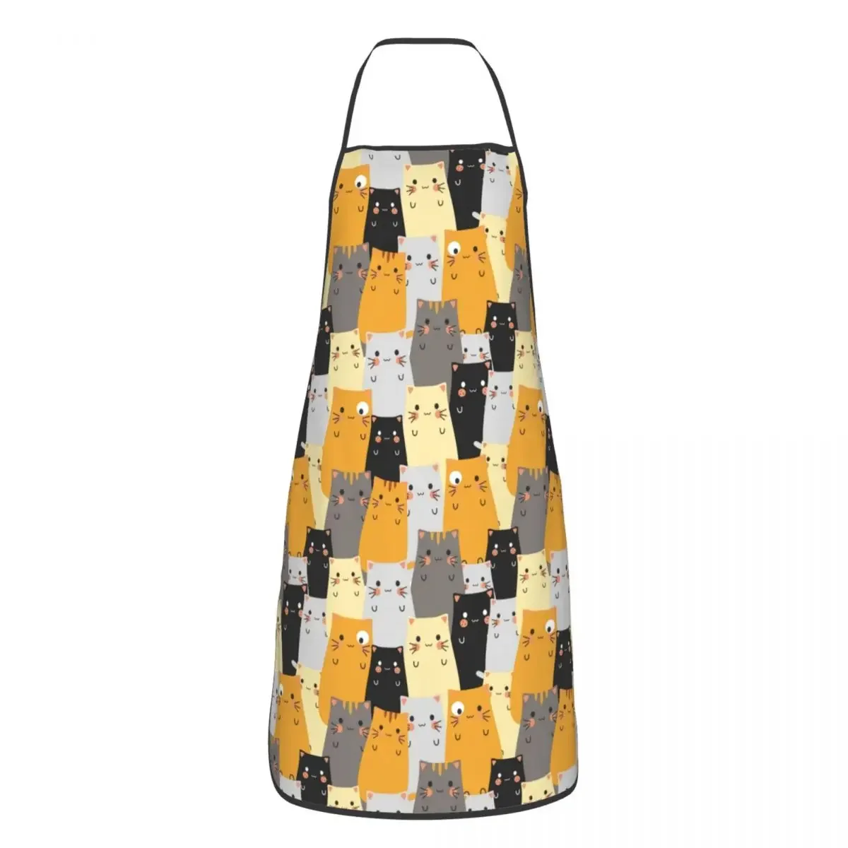 

Фартук-нагрудник с рисунком кота, нетканая ткань