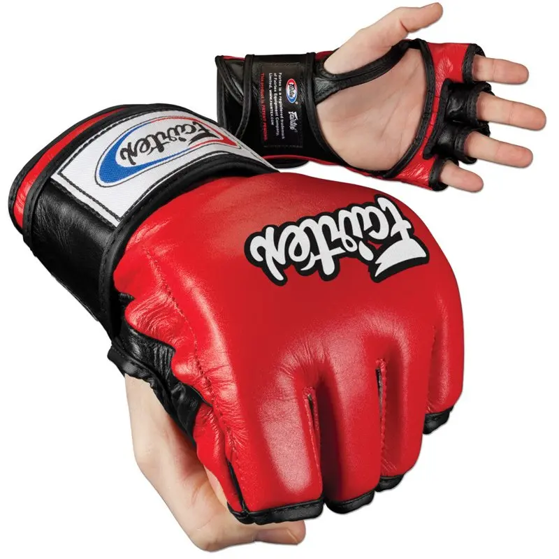 

Premium Quality "Red Premium Quality, Large Open Thumb Combat MMA Gloves - Ideal Training Equipment for Athletes and Martial Art