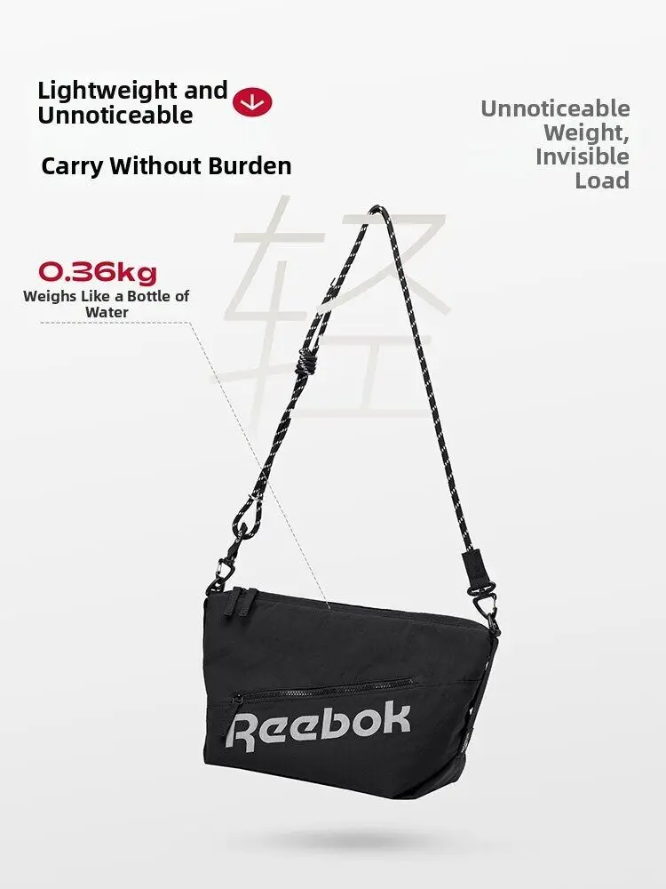 Фото Сумка-мессенджер REEBOK унисекс, легкая, для активного отдыха, для мужчин и женщин, дизайнерская, повседневная, спортивная, наплечная сумка для поездок на работу. №4