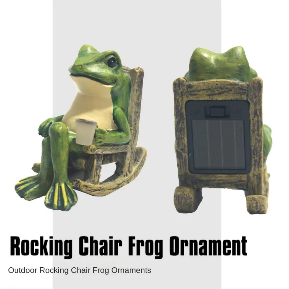 Новинка креативный подарок ночник в виде лягушки на солнечной батарее Внешнее