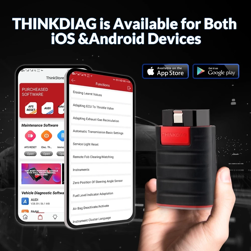 Фото Новая THINKCAR, горячая версия Thinkdiag, полная система, все автомобиль 16, сброс обслуживания, диагностический инструмент OBD2, кодирование ЭБУ, активный тест, 1 год №5
