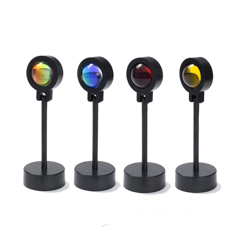 

Sunset Lamp Projector Rainbow Atmosphere Led Night Light for Bedroom USB Lamp Live Room Photography Wall Decoration