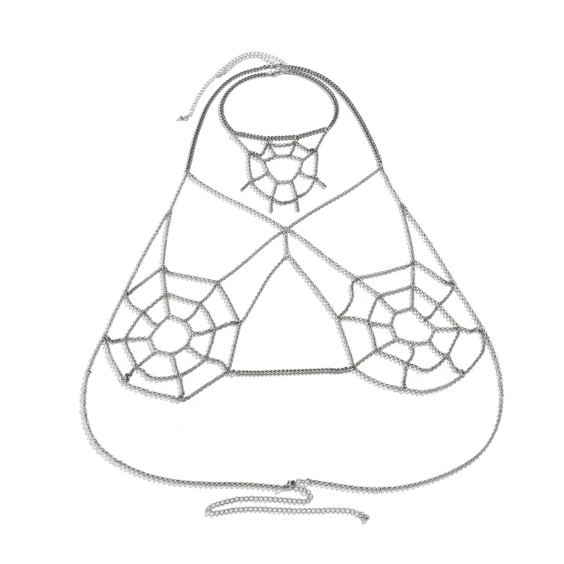 

Adjustable Spiderweb Body Chain Sexy Bra Chain Body Jewelry Gift 264E