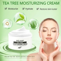 30ml tea tree moisturizing serum cream anti acne shrink pores face cream oil control hydrate smooth repair skin care