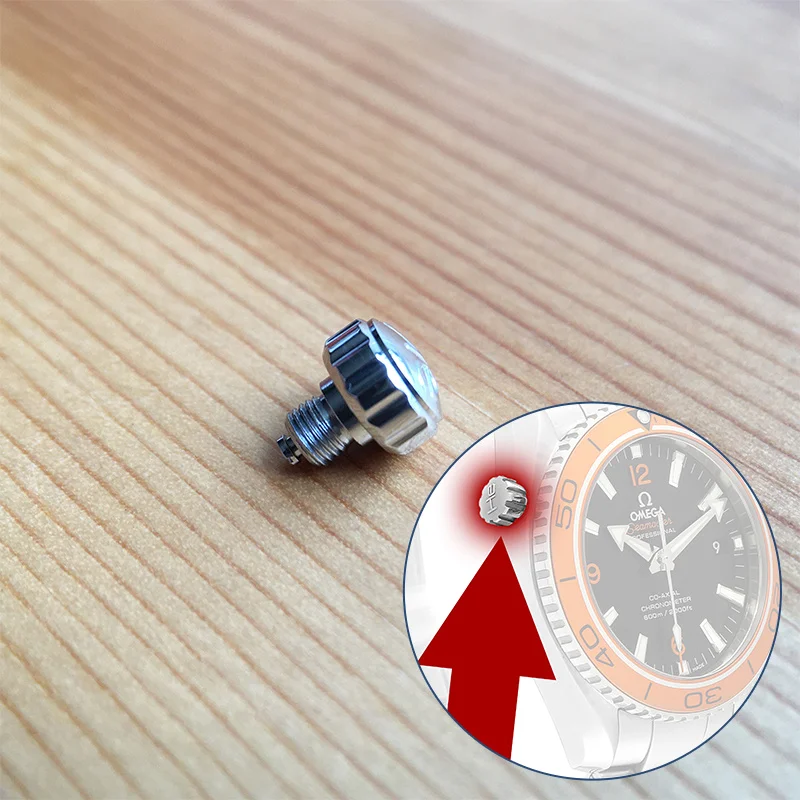 Стальная Водонепроницаемая Корона He для Ω Omega Seamaster Ocean 42 мм оригинальные