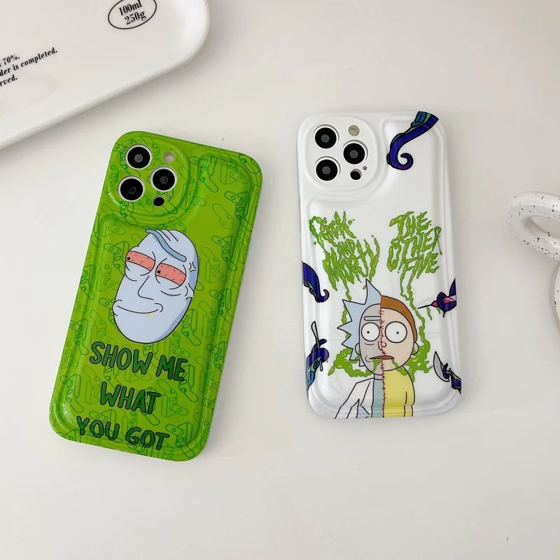 

Cartoon Scientist Green Phone Case Cover for IPhone 11 12 13 Pro X XR XS Max Shockproof Case for IPhone 13 Cases