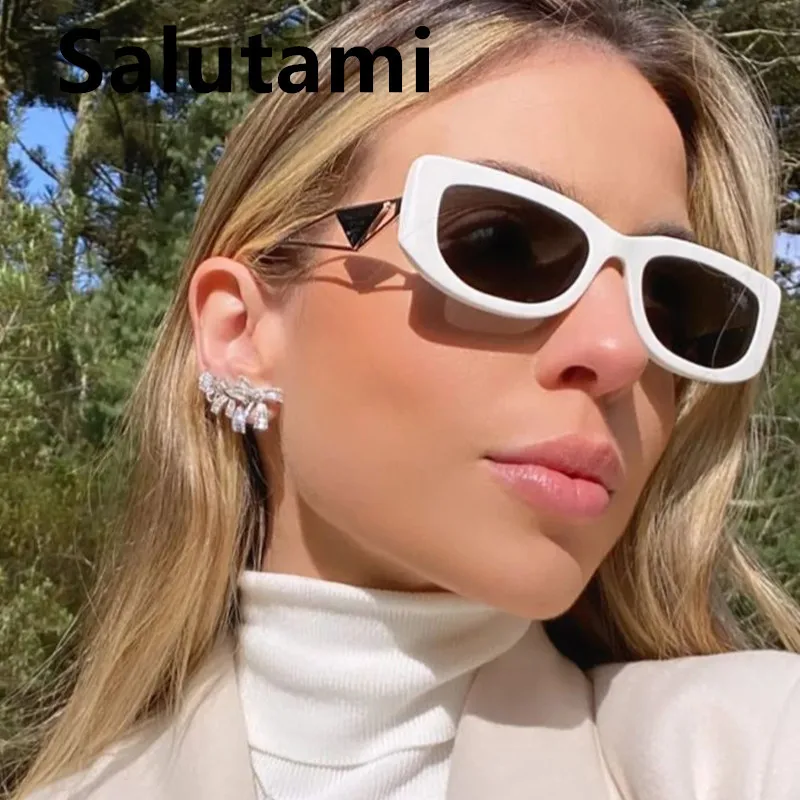 

Vintage Alloy Triangle Hollow Leg Sunglasses For Women New Fashion Brand Small Square Sun Glasses Female Elegant Shades Party