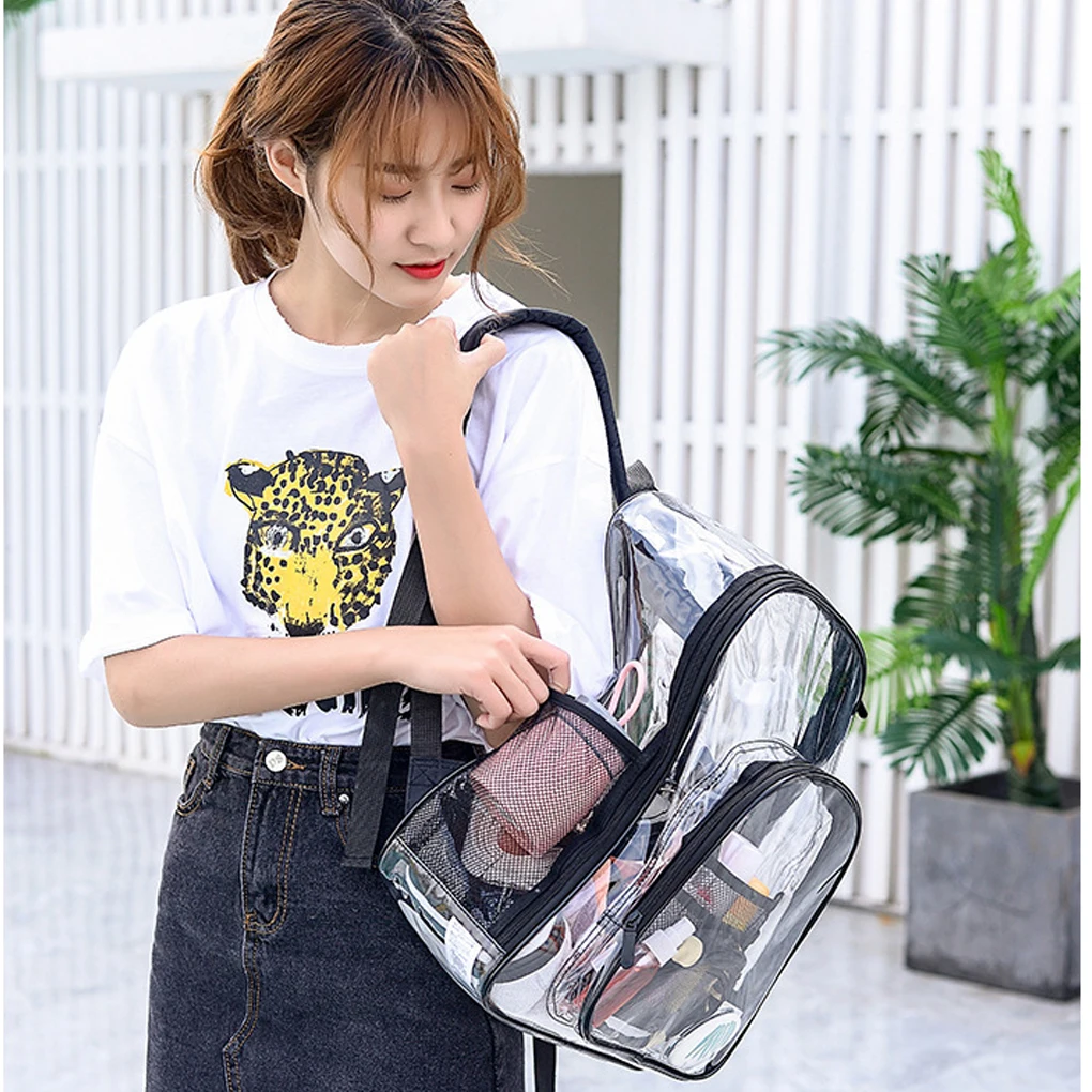 

Прозрачный рюкзак, портативная водонепроницаемая сумка на плечо для работы, путешествий, кемпинга, пешего туризма, для женщин и мужчин