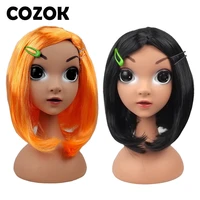 cozok turning red costume wig princess wigs for girls cosplay mei red carnival birthday party dress cosplay hair