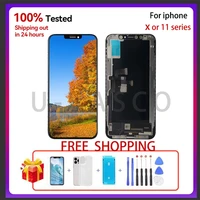 lcd display touch screen digitizer assembly for iphone x lcd xr 11 screen oled pantalla for iphone x xs max small flawsgifts
