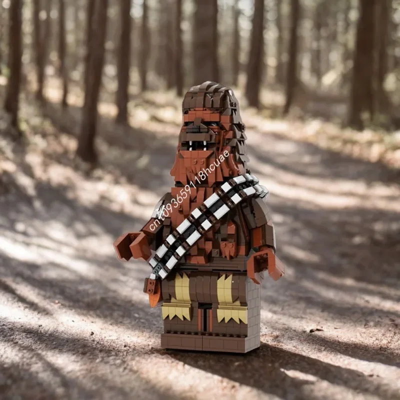 Фото Сборная модель Чубакки из серии MOC Star Batter, 1276 деталей – Детализированная фигурка Вуки для обучения и подарков на день рождения, игрушка для самостоятельной сборки №2