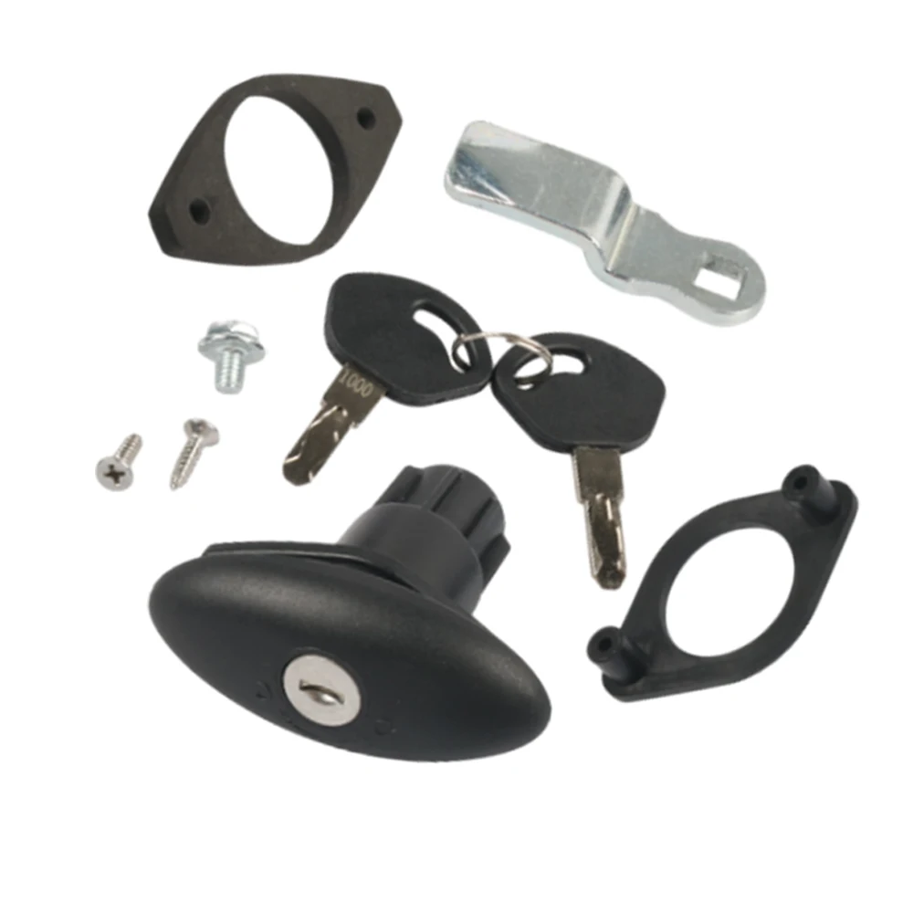 Черный дверной замок люка для прицепа автофургона дома на колесах толщина рамы 38