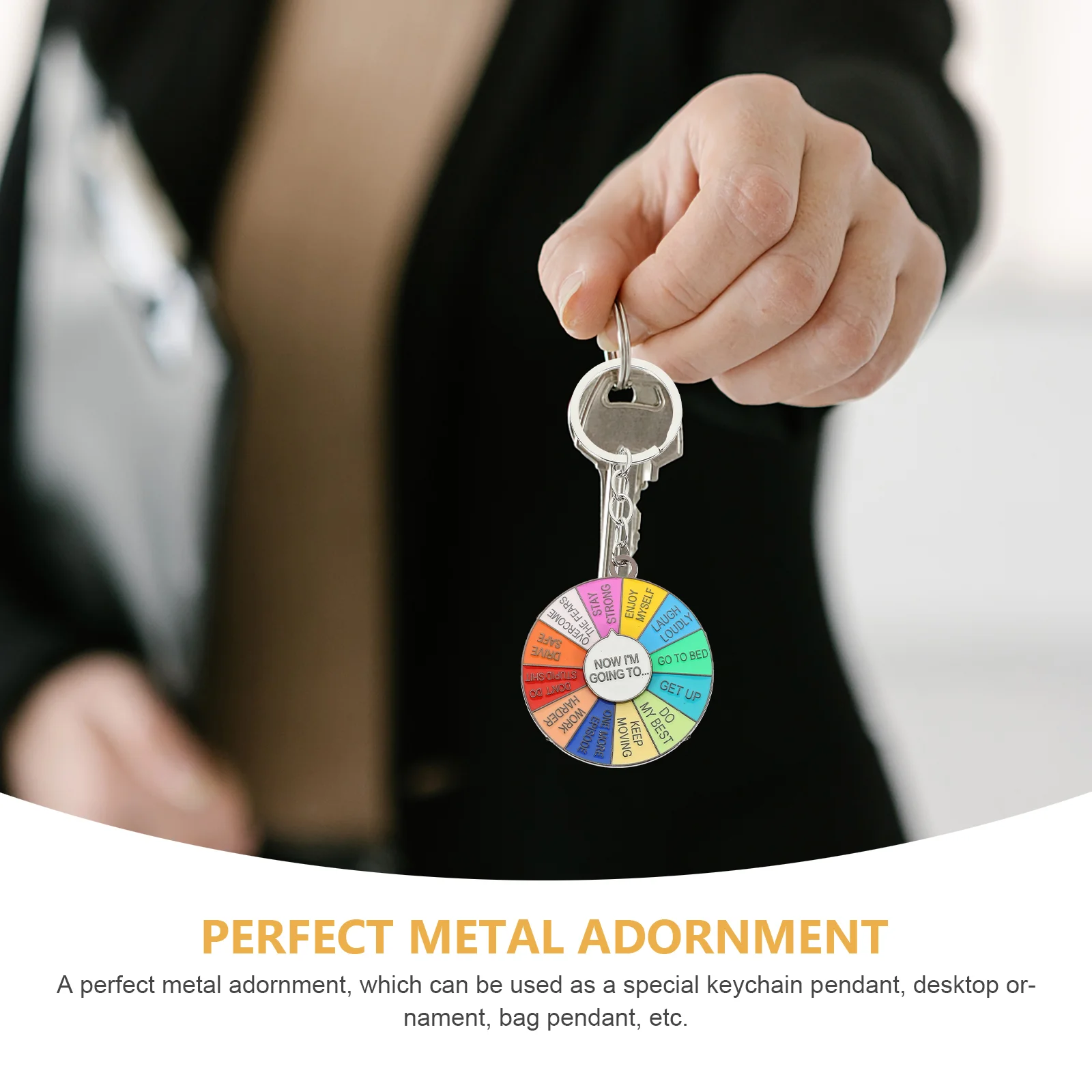 5 Pieces Decision Roulette Key Decor Keychain Exquisite Keychains Couple Gift The Flowers Bag Keyring Zinc Alloy Lovers Nursing