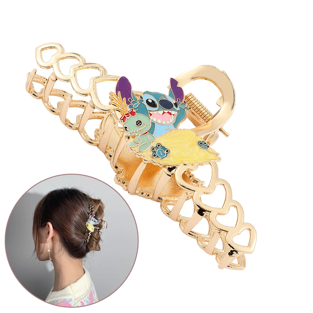 

Cartoon Anime Stitch Hair Clip Hair Claw for Women Geometric Metal Girl Cute Hair Accessories Peripheral Anime Cosplay Jewelry