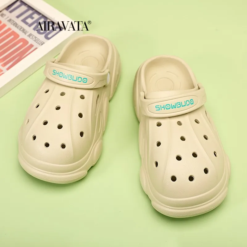 Women Men Platform Sandals Summer Designer Slippers Wedges Luxury Sandals Outdoor Clogs Beach Slippers Quick-Drying