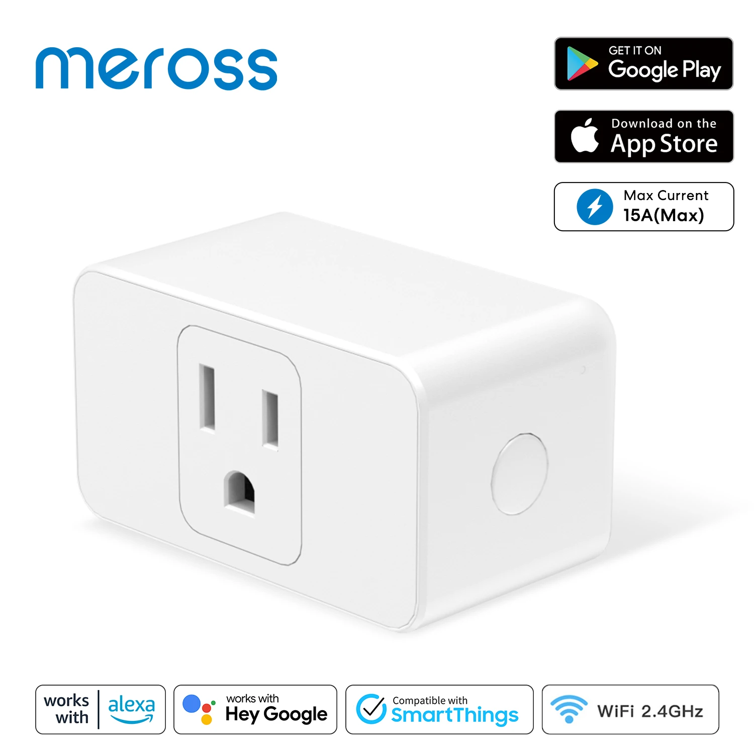 

Meross WiFi Smart Plug Mini US Version Socket Timer Function APP Remote Control Support Alexa Google Assistant SmartThings