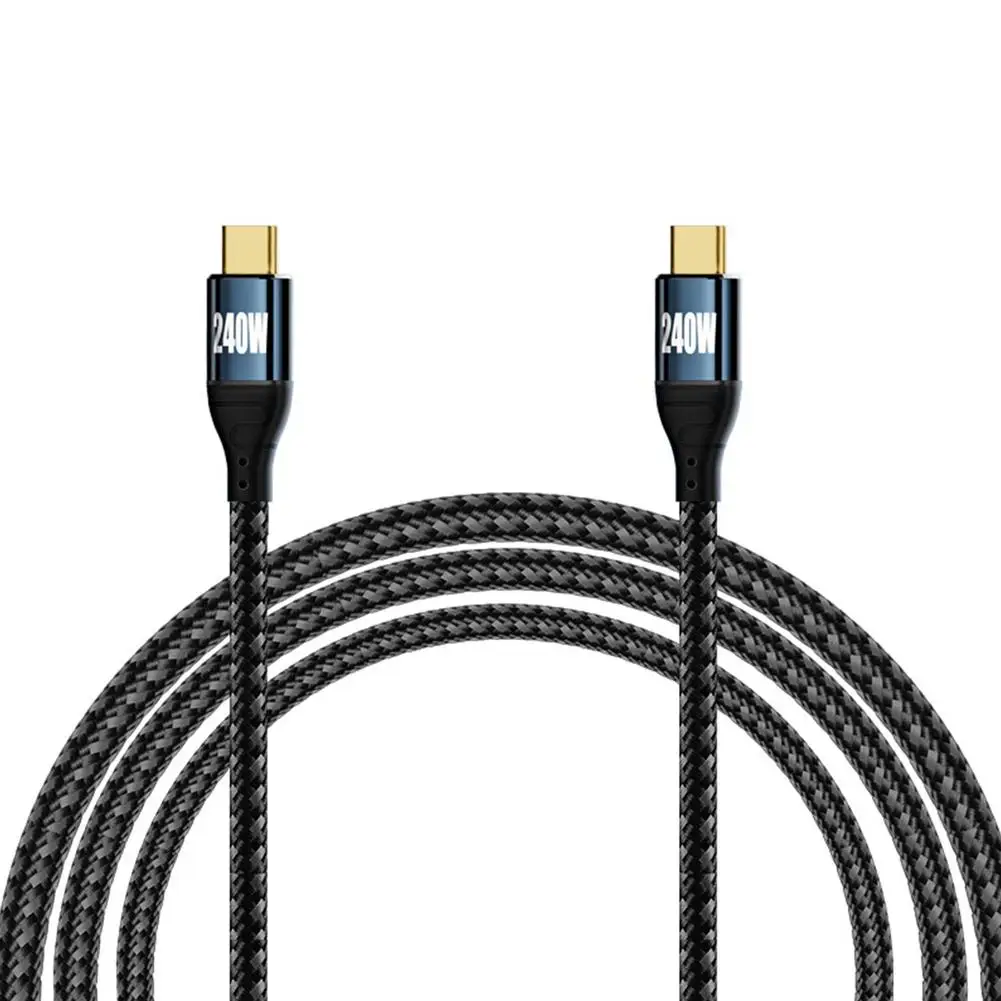 

2m Pd240w Fast Charging Usb C Cable C Male To C Male Double Head Data Cable For Mobile Phone Laptops Computers