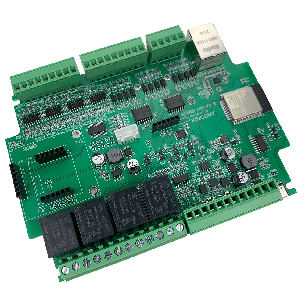 Фото KC868-A4S с интегрированным ESP32, поддерживает Ethernet и Wi-Fi связь, 12 цифровых входов и 8 аналоговых выходов 0-10В. №1