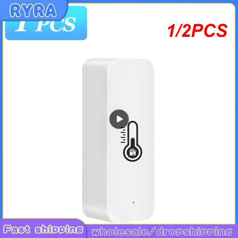 

Датчик влажности и температуры Tuya Zigbee с Wi-Fi, умный гигрометр, термометр, детектор для умного дома через Alexa Google Home, 1/2 шт.