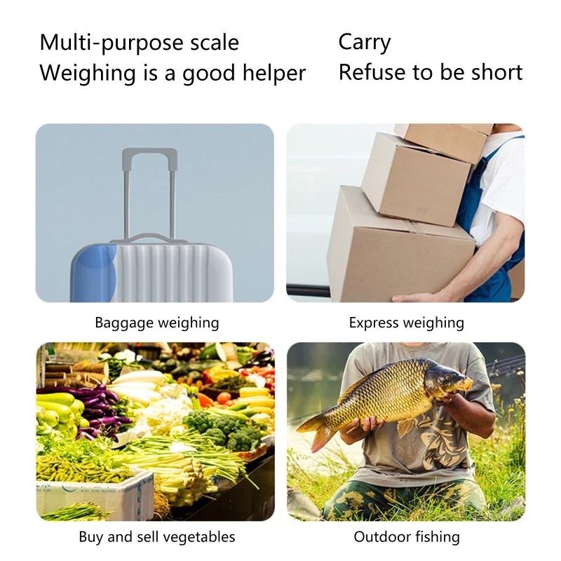 

50Kg/5g Portable Hanging Scale Pocket Digital Scales Electronic Fishing Weights Drop Shipping