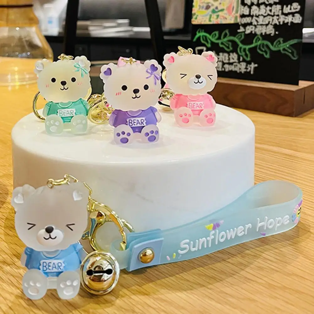 

Key Ring Pendant Practical Lovely Smooth Surface Letter Animal Key Ring Holder Bag Decoration Keychain Key Chain