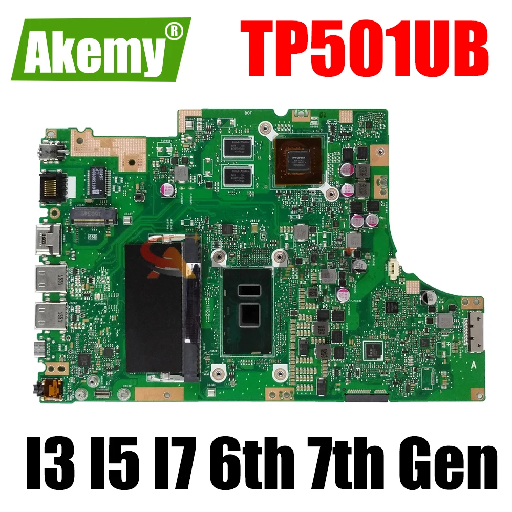 

TP501UB mainboard GT940M I3 I5 I7 6th Gen 7th Gen CPU 4GB RAM for ASUS TP501UB TP501UQK TP501UQ TP501UJ Laptop motherboard